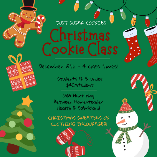 December 15th Kids Cookie Decorating Class